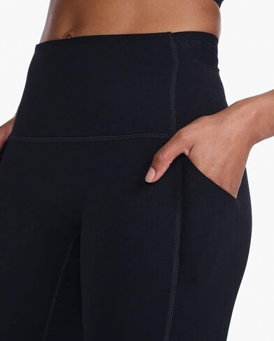 2XU Women's Form Stash Hi-Rise Compression Tight - Performance Activewear for Training, Improved Recovery - Black/Black in Kuwait