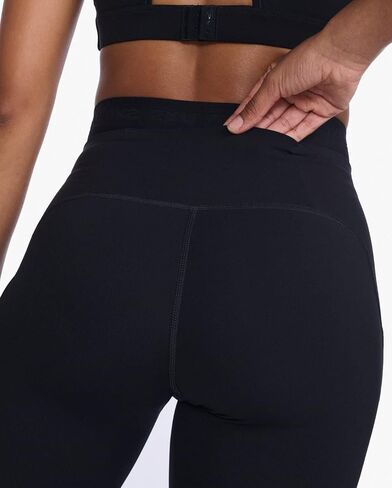 2XU Women's Form Stash Hi-Rise Compression Tight - Performance Activewear for Training, Improved Recovery - Black/Black in Kuwait