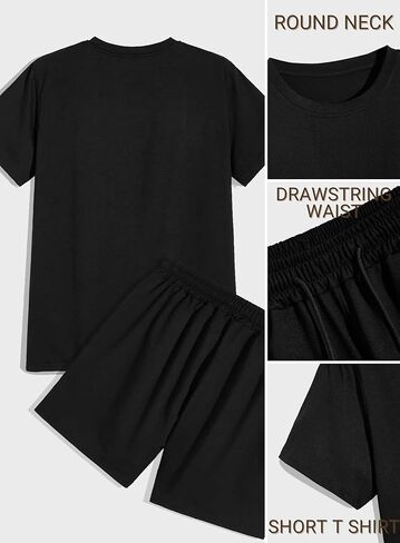 تيشيرتات جرافيك EVELUST للرجال - ملابس الشارع غير رسمية Y2k تي شيرت بياقة دائرية وجيب شورت مضحك شيكاغو 23 مجموعة حفلات موسيقية in Kuwait