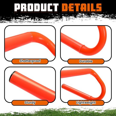 5 Pcs Speed Agility Training Hurdles Detachable Durable Training Hurdle Agility Plyometric and All Purpose Speed Training Hurdle Equipment for Athletes Soccer Basketball in Saudi Arabia