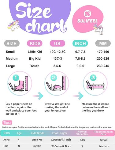 SULIFEEL Rainbow Unicorn حذاء تزلج بعجلات مضمنة للبنات والأولاد 4 مقاسات عجلات مضيئة قابلة للتعديل للأطفال المبتدئين in Kuwait