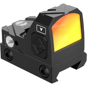 Tactical RMR Red Dot Sight Shake Awake, 2MOA Red Dot Scope with 12 Brightness Adjustment, Mini Red Dot Reflex Sight for Pistol Handgun Rifles 20mm Picatinny Weaver Rails