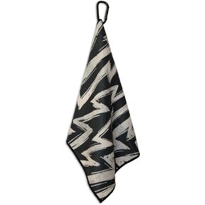 RokFit Gym Towel, Golf Towel, Utility Towel. Multi-use Bold Graphic Towel with Carabiner Clip. (Tattoo Flash Pattern)