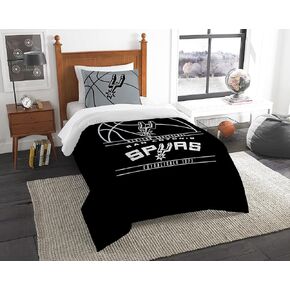 The Northwest Company Officially Licensed NBA San Antonio Spurs Reverse Slam Twin Comforter and Sham