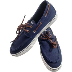 FOCO NFL Team Men Canvas Boat Shoes