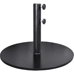 EliteShade USA Up to 140 lbs Round Umbrella Base Steel Plate Stand Market Patio Outdoor Heavy Duty Umbrella Holder, Bonus 18" Round Weight Sand Bag (Sand is not Included), Reddish-Brown in Kuwait