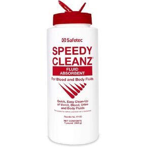 Safetec Speedy Cleanz Fluid Absorbent 16 oz. Shaker Top Bottle (Pack of 4 Bottles)