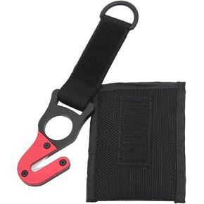 Premium Aluminum Safety Line Cutter – Compact Hook Blade with Replaceable Ceramic Blades & Nylon Sheath