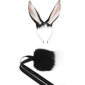 Cosplay Animal Tail Fox Squirrel Cat Dog Wolf Tail and Ears Headband Costume Accessory