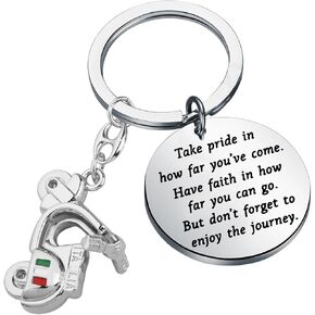 FUSTMW Scooter Keychain Gifts for Scooter Riders Keychain Scooter Jewelry Gifts for Scooter Lovers Keychain Moped Keychain