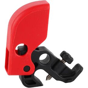Sonew Circuit Breaker Lockout Device, Universal Adjustable Clamp On Single Pole Electrical Breaker Lockout Tangout, Micro Circuit Breaker Lock, Breaker Tagout, for Industrial Safety