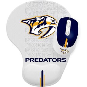 SOAR NHL Wireless Mouse and Mouse Pad, Nashville Predators