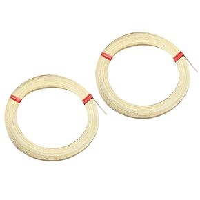 PATIKIL Flat Brass Wire, 1 Roll 30Gauge/0.25x8mm 6m/19.69ft Bendable Flat Craft Wire for Jewelry DIY Making Earring Beading Garden Plants, Brass