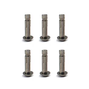 6 pcs of M8 of Length 65mm 304 Stainless Steel hex Head Sleeve Anchor Bolt External hex nut Expansion Bolt