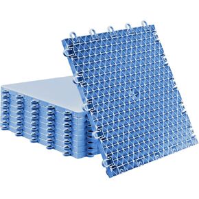 Fabbay Dryland Synthetic Ice Tiles for Hockey Floor Mat 12 x 12 Squares Hockey Training Equipment Board for Shooting Outdoor