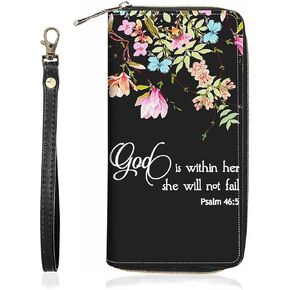 Flamingo Print Wallet for Women Large Capacity Wallet Credit Card Holder PU Leather Zipper Clutch Purse Phone Wallet