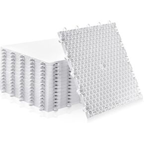 Fabbay Dryland Synthetic Ice Tiles for Hockey Floor Mat 12 x 12 Squares Hockey Training Equipment Board for Shooting Outdoor