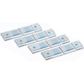 McMaster Method Microscope Slides by FEC Source. Pack of 4 Microscope Slides for Conducting FEC's (Fecal Egg Count) Tests. Worm Egg Count Slide for Veterinarians. Livestock Parasite Management.