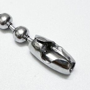 #10 B-Type Connectors 50 Pack for Beaded Ball Chain, 304 Stainless Steel Ball Chain Connector Clasps for 4.5mm Chain Cords