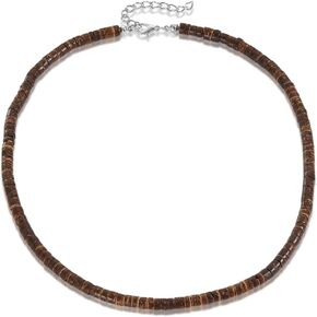 Fuqimanman2020 Puka Shell Necklace Summer Beach Surfer Seashell Necklace