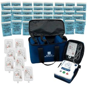 Prestan AED UltraTrainer 4-Pack, Replacement Pads 4-Pack, & 40-Pack of CTK3