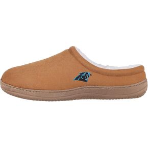 FOCO Mens NFL Team Logo Low Top Suede Slippers