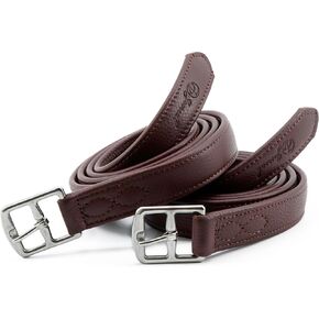 Jeereal Stability English Stirrup Leathers with Strong Nylon Core for Equestrian Riding