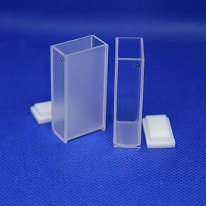 UV Quartz 20mm Cuvette for Spectrophotometer (2pcs) (Pathlength: 20mm; Volume: 7ml; Spectral Range: 190-2500 nm)