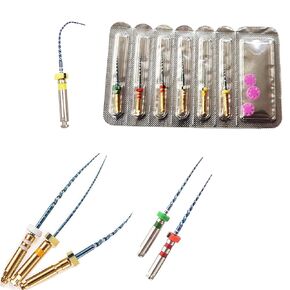 6PCS/Set Endodontic NiTi Super Files,Universal Endo Rotary Protaper Files Endo Mixed Tips SX-F3 (21MM)
