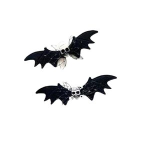 Halloween Bat Wings Clip Halloween Punk Gothic Hair Bow Pin Halloween Black Bat Clips BHWH07 (A1)