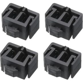 MECCANIXITY 4Pcs Dual Slot Flat Cable Clamp 8, 13.5mm Mount Slot Width Wire Holder ABS for 30 Series European Standard Aluminum Extrusion
