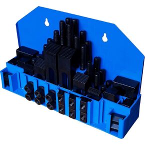58PC Hold Down Clamp Clamping Set Kit Bridgeport Mill (11/16" Slot 5/8" Stud)