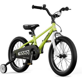 Kids Bike for Boys Girls, 14 16 18 Inch Children's Bicycle with Training Wheels Pedal Brakes Handbrake & Kickstand Training Bike for Kids and Toddler Multiple Color