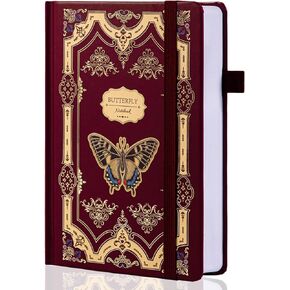 TIEFOSSI Butterfly Journals for Women Men, College Ruled Journals for Writing, Lay Flat Notebook,320 Numbered Pages A5 Journaling in Kuwait