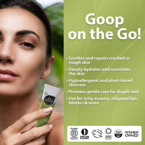 All Good Goop on the Go - Chafing Cream, Dry Skin Salve, Cracking Lip Moisturizer - Soothes, Hydrates & Calms - Travel Size Recovery Balm 1oz (3-pack) in Kuwait