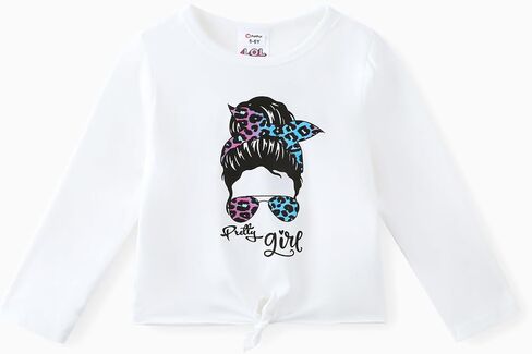 PATPAT Girls Pant Sets 2 Piece Fall Outfits Long Sleeve Clothing Sets Twisted Waist Tops and Animal Prints Leggings in Saudi Arabia