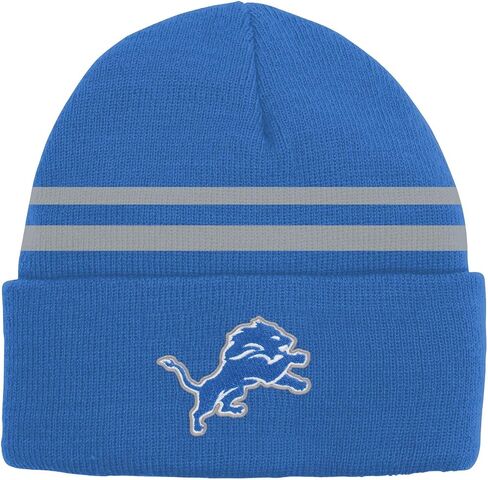 NFL Kids Youth 8-20 Official Cold Weather Striped Cuffed Knit Beanie Hat in Saudi Arabia