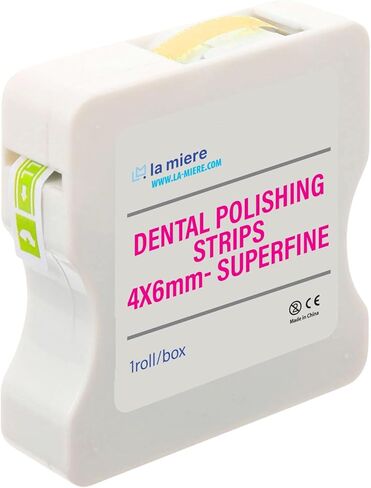 4mm x 6M Dental Polishing Strips, Abrasive Finishing, Interproximal Teeth Cleaning Care, Whitening Whitening Polish Strips, Deep Sanding and Grinding (Medium, 1Box) in Saudi Arabia