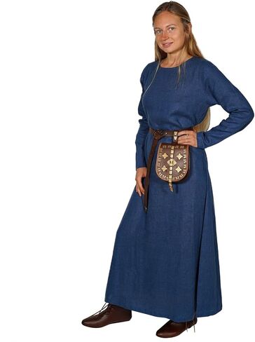Mythrojan Helga Viking Linen Dress for LARP SCA Renaissance Fair & Reenactment in Saudi Arabia