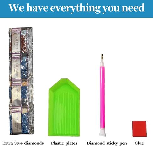 Diliart Crow Diamond Painting Kit for Adults - Colored Diamond Art Kit for Adults Beginners - Skull Art Painting Kits - DIY 5D Diamond Art Kit - Gem Art Kit as Home Wall Decoration Gift 12x16 Inch in Kuwait