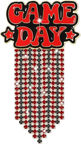 Game Day Brooches for Women Football Brooch Pins Touch Down Brooches Red Black Blue White Team Spirit Accessories Game Day Outfits Football Jewelry Party Favor Gifts in Saudi Arabia