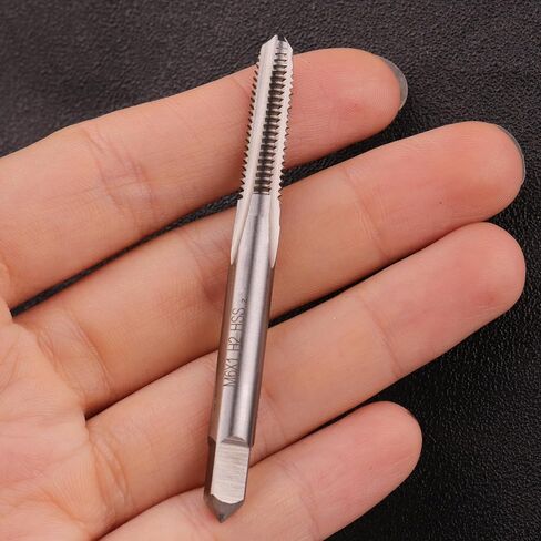 Metric Machine Tap,2pcs M5 x 0.8mm HSS 6542 Straight Flutes Screw Tapping Threading Machinist Repair DIY Tool in Kuwait
