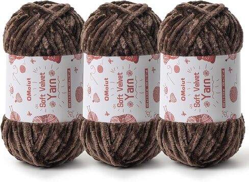 100g Fluffy Velvet Chenille Yarn for Crocheting and Knitting, 80m (87.5yd) Baby Yarn for Crocheting Soft, Crochet Chunky Yarn Amigurumi Yarn（White） in Saudi Arabia