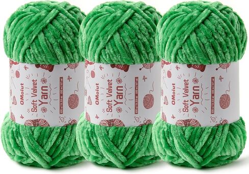 100g Fluffy Velvet Chenille Yarn for Crocheting and Knitting, 80m (87.5yd) Baby Yarn for Crocheting Soft, Crochet Chunky Yarn Amigurumi Yarn（White） in Saudi Arabia
