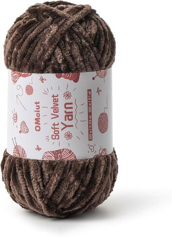 100g Fluffy Velvet Chenille Yarn for Crocheting and Knitting, 80m (87.5yd) Baby Yarn for Crocheting Soft, Crochet Chunky Yarn Amigurumi Yarn（White） in Saudi Arabia