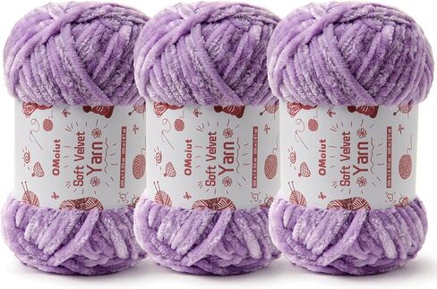 100g Fluffy Velvet Chenille Yarn for Crocheting and Knitting, 80m (87.5yd) Baby Yarn for Crocheting Soft, Crochet Chunky Yarn Amigurumi Yarn（White） in Saudi Arabia