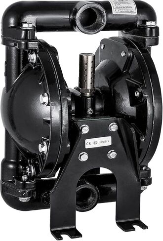 مضخة غشاء مزدوجة تعمل بالهواء من VEVOR، مدخل ومخرج 1 بوصة من الألومنيوم 22 GPM بحد أقصى 100PSI، غشاء النتريل، QBY4-25L-1inch-22 in Saudi Arabia