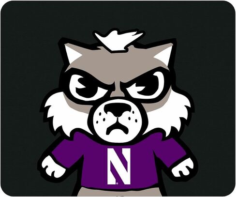 OTM Essentials Northwestern University Standard Fabric Mouse Pad, Desk Accessories, Standard Fabric Gaming Mouse Pad, Tokyodachi Mascot All Over in Saudi Arabia