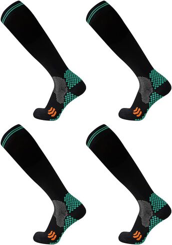 Compression Socks (2/3 Pair) for Men and Women 20-30 mmHg Compression Stockings Circulation for Cycling Running Support Socks in Kuwait