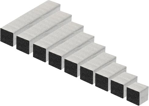 MECCANIXITY 90Pcs Faraday Conductive Fabric Foam Electrode Shielding Fabric Foam 9 Lengths 10/15/20/25/30/35/40/45/50x10x5mm with Adhesive Backing for Computer LCD TV in Saudi Arabia